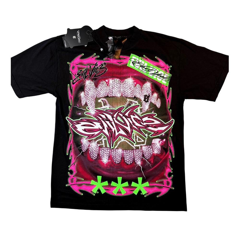 Evil Vice Graphic T Shirt Mens Medium Y2K Streetwear NWT